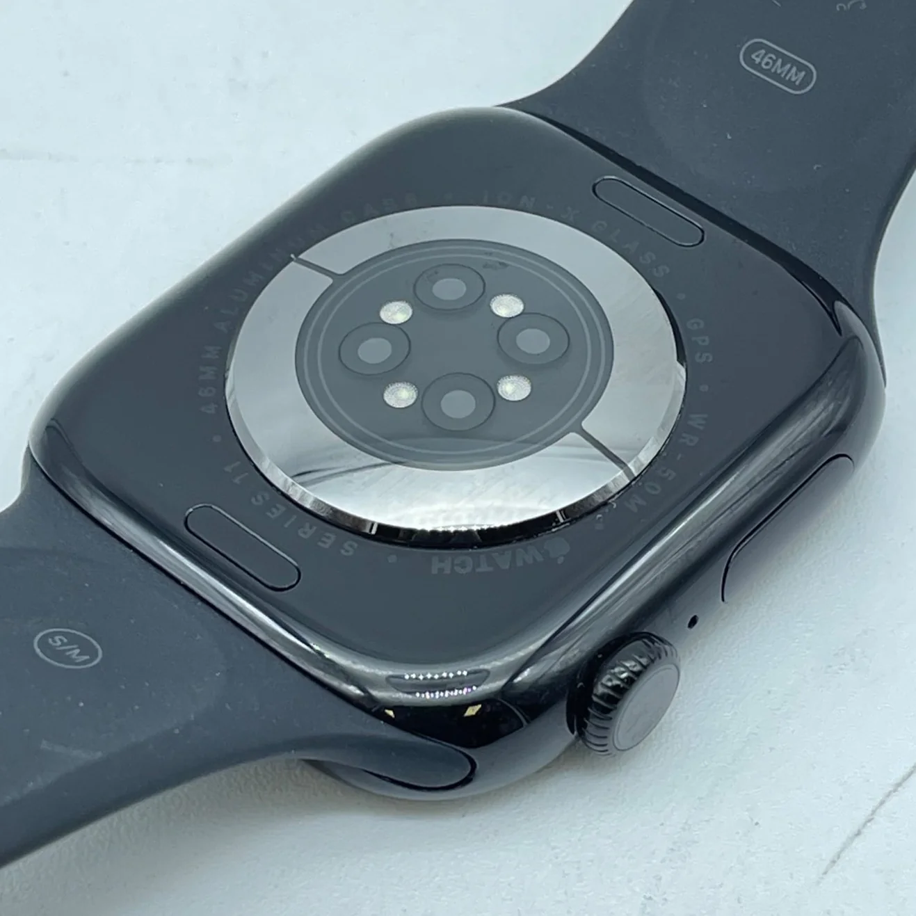 GPS Only Apple Watch Series 11 46MM Black Aluminum Black Sport Band MEUW4LW/A - Image 6