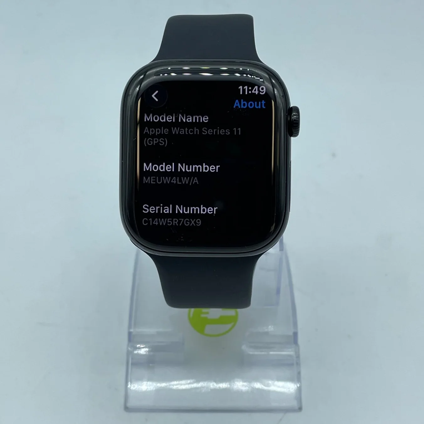 GPS Only Apple Watch Series 11 46MM Black Aluminum Black Sport Band MEUW4LW/A - Image 7