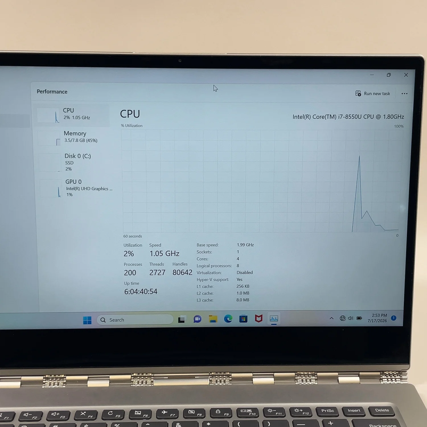 Lenovo Yoga 920 80Y7 14" i7-8550U 1.8GHz 8GB RAM 256GB SSD - Image 10